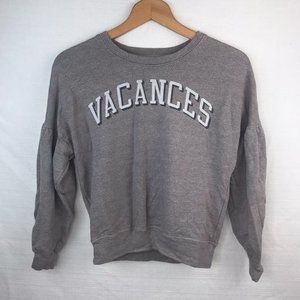 Sundry Vacances crew grey sweatshirt